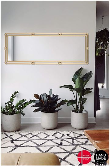 Ganzkörperspiegel - Wandspiegel mit Gold Metallrahmen H 140* B 52* T 3cm